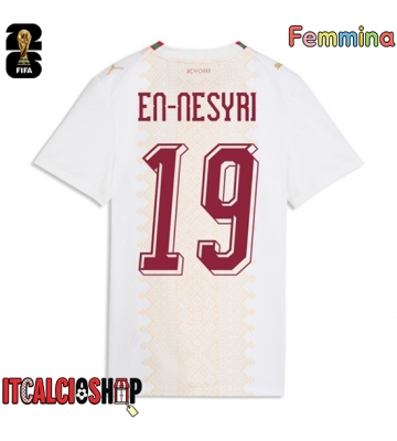 Marocco Youssef En-Nesyri #19 Seconda Maglia Femmina Mondiali 2026 Manica Corta